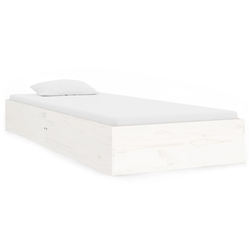 Sengeramme hvit heltre 90x190 cm Single