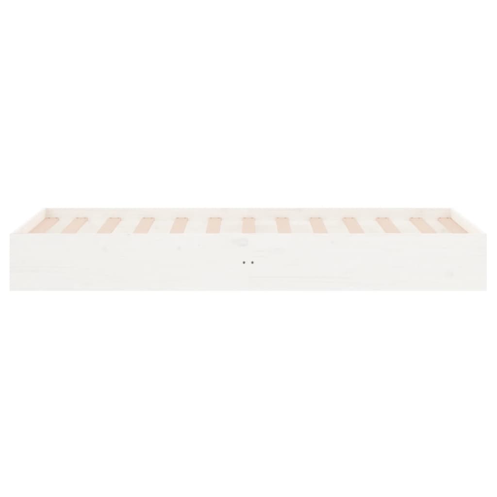 Sengeramme hvit heltre 90x190 cm Single