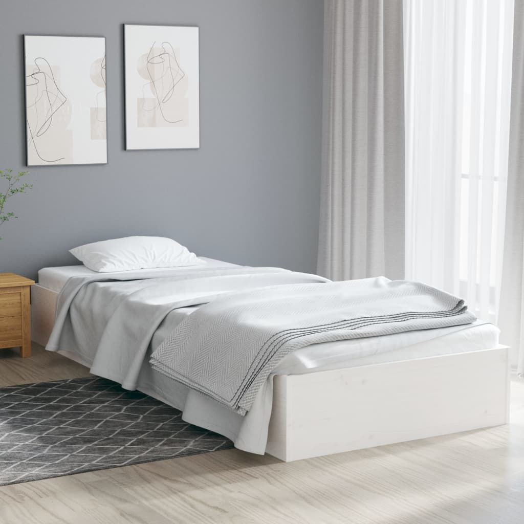 Sengeramme hvit heltre 90x190 cm Single