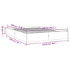 Sengeramme hvit heltre 120x190 cm Small Double