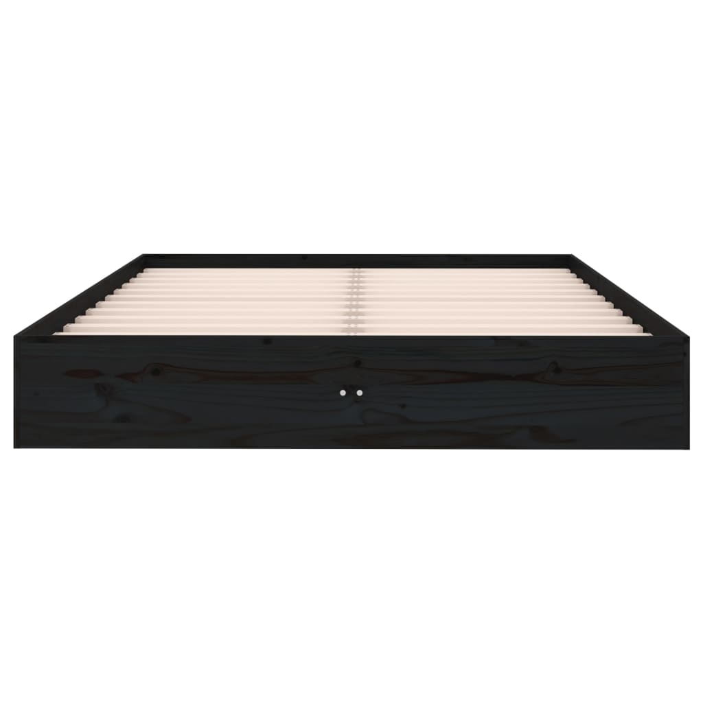 Sengeramme svart heltre 120x190 cm Small Double