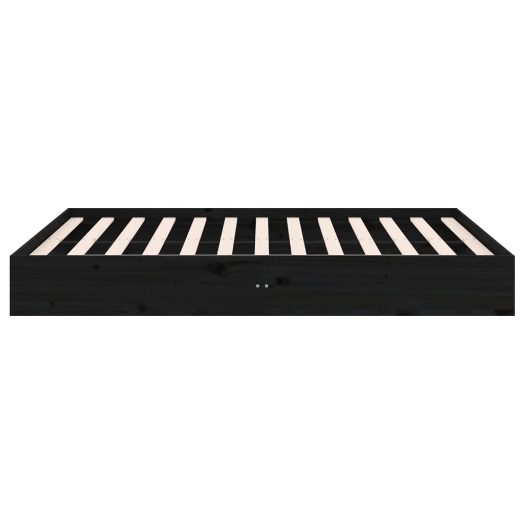 Sengeramme svart heltre 120x190 cm Small Double