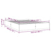 Sengeramme svart heltre 120x190 cm Small Double