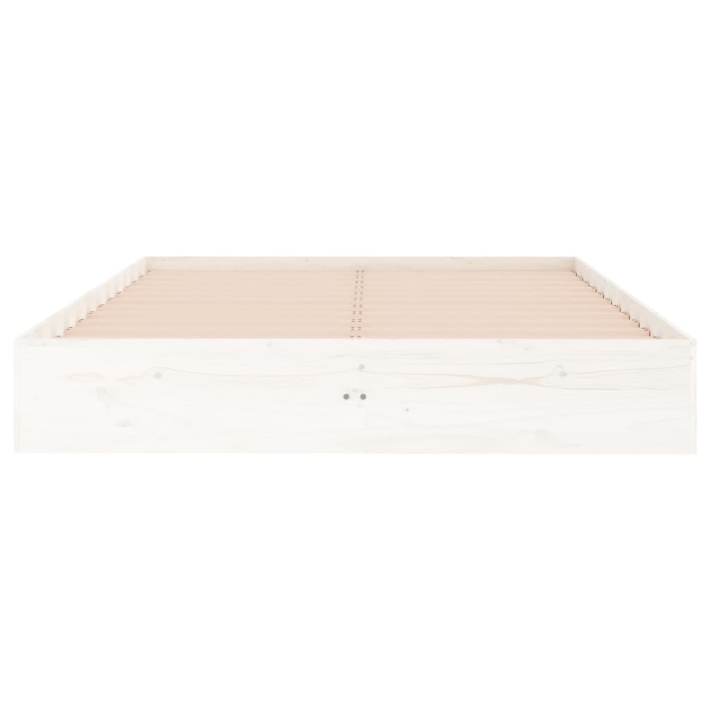 Sengeramme hvit heltre 135x190 cm Double