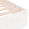 Sengeramme hvit heltre 135x190 cm Double