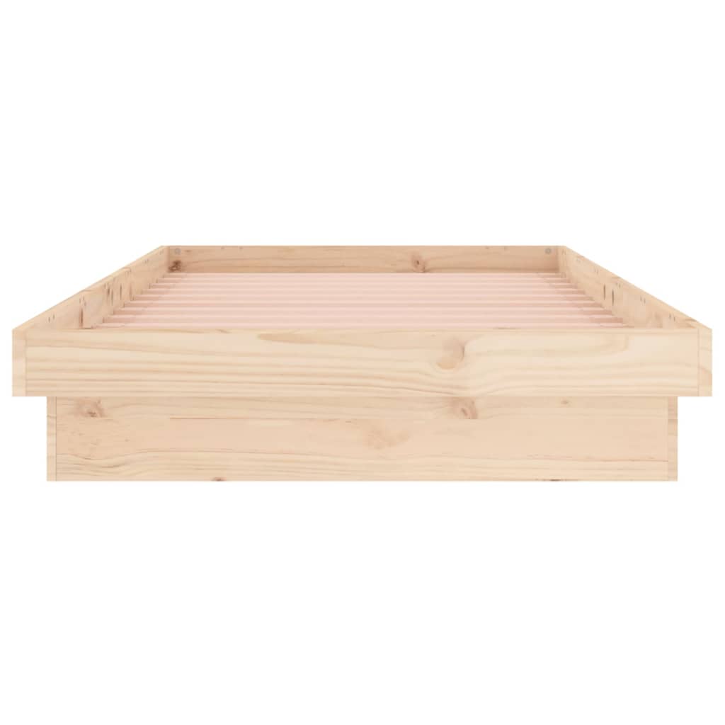 Sengeramme med LED 100x200 cm heltre