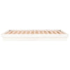 Sengeramme med LED hvit 180x200 cm Super King heltre
