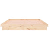 Sengeramme med LED 200x200 cm heltre
