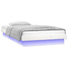 Sengeramme med LED hvit 75x190 cm Small Single heltre