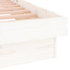 Sengeramme med LED hvit 75x190 cm Small Single heltre