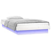Sengeramme med LED hvit 90x190 cm Single heltre