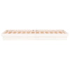 Sengeramme med LED hvit 90x190 cm Single heltre