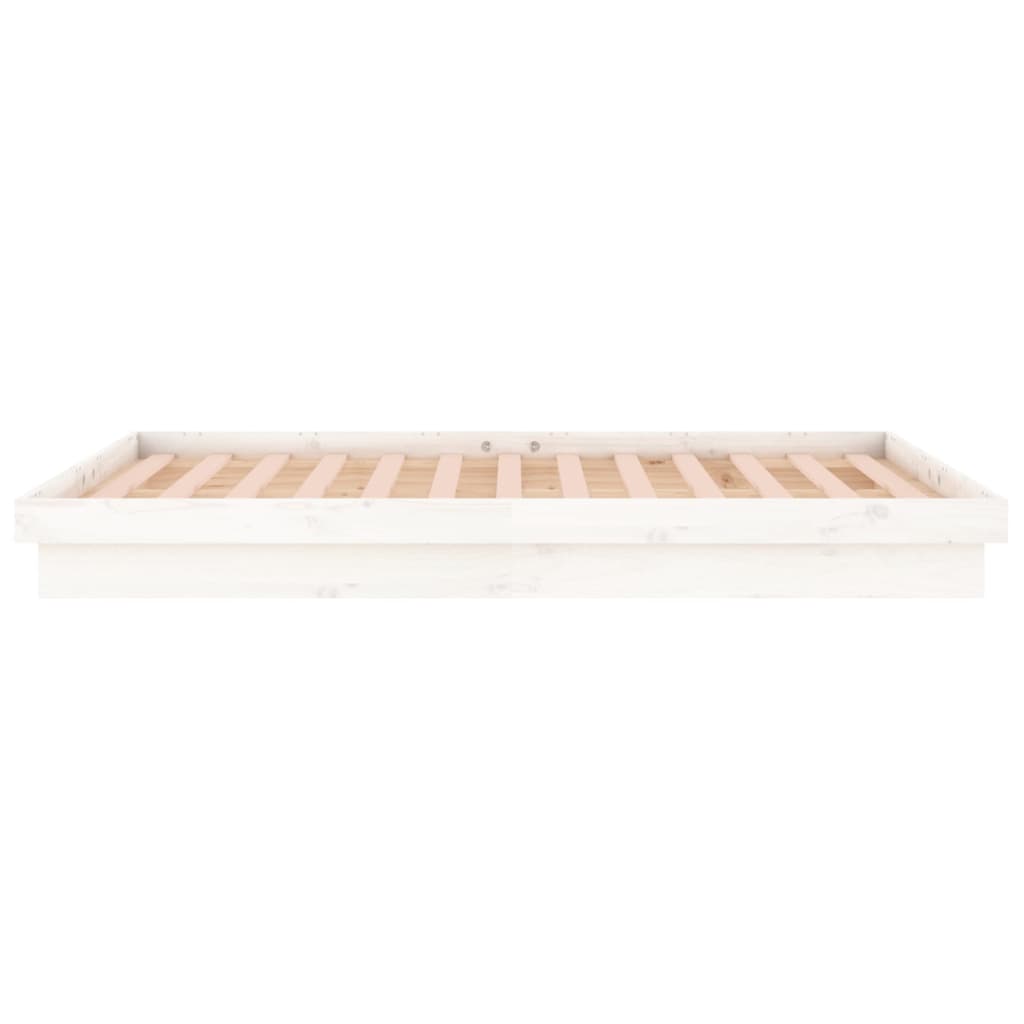 Sengeramme med LED hvit 120x190 cm Small Double heltre