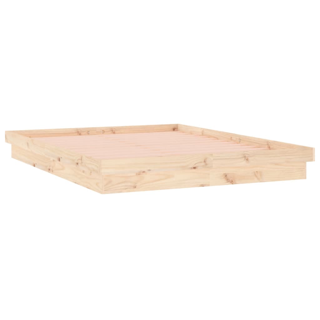 Sengeramme med LED 135x190 cm Double heltre