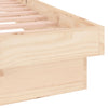 Sengeramme med LED 135x190 cm Double heltre