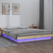 Sengeramme med LED 135x190 cm Double heltre