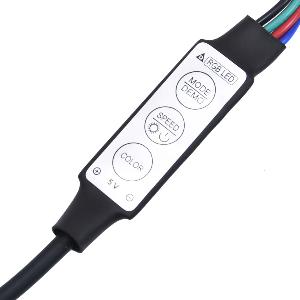 Sengeramme med LED hvit 135x190 cm Double heltre