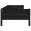 Dagseng svart heltre furu 90x190 cm