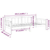 Dagseng honningbrun heltre furu 80x200 cm