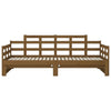 Uttrekkbar dagseng honningbrun heltre furu 2x(90x200) cm
