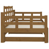 Uttrekkbar dagseng honningbrun heltre furu 2x(90x190) cm