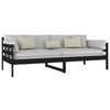 Dagseng svart heltre furu 90x200 cm