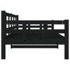 Dagseng svart heltre furu 90x200 cm