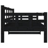 Dagseng svart heltre furu 80x200 cm