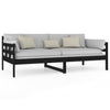 Dagseng svart heltre furu 90x190 cm
