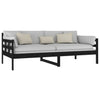 Dagseng svart heltre furu 90x190 cm