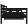 Dagseng svart heltre furu 90x190 cm