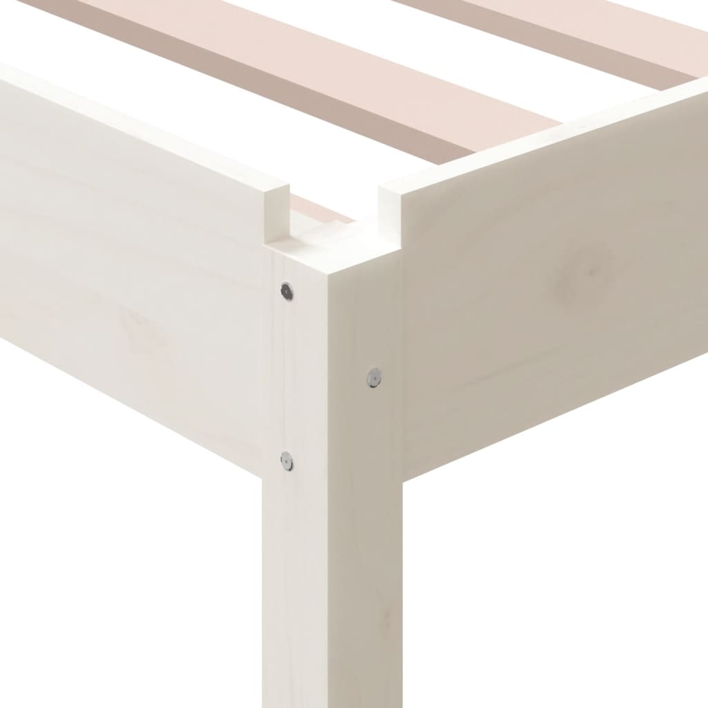 Stableseng hvit 100x200 cm heltre furu
