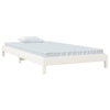 Stableseng hvit 80x200 cm heltre furu