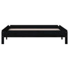 Stableseng svart 80x200 cm heltre furu
