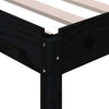 Stableseng svart 80x200 cm heltre furu