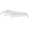 Stableseng hvit 90x190 cm heltre furu