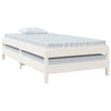 Stableseng hvit 90x190 cm heltre furu
