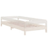 Stableseng hvit 90x190 cm heltre furu