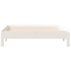 Stableseng hvit 90x190 cm heltre furu