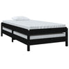 Stableseng svart 75x190 cm heltre furu