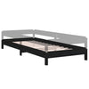 Stableseng svart 75x190 cm heltre furu