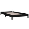 Stableseng svart 75x190 cm heltre furu