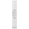 Baderomsskap hvit 32x34x188,5 cm konstruert tre
