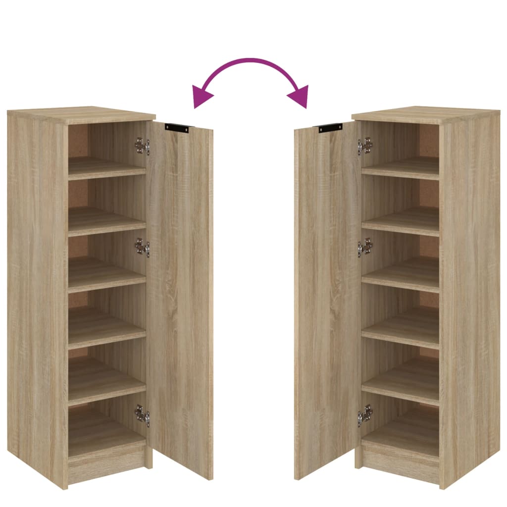 Skoskap sonoma eik 30x35x100 cm konstruert tre
