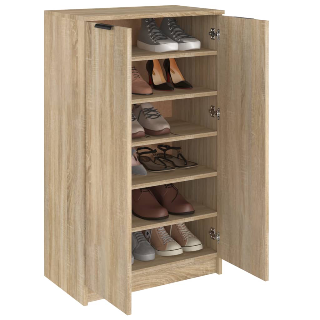 Skoskap sonoma eik 59x35x100,5 cm konstruert tre