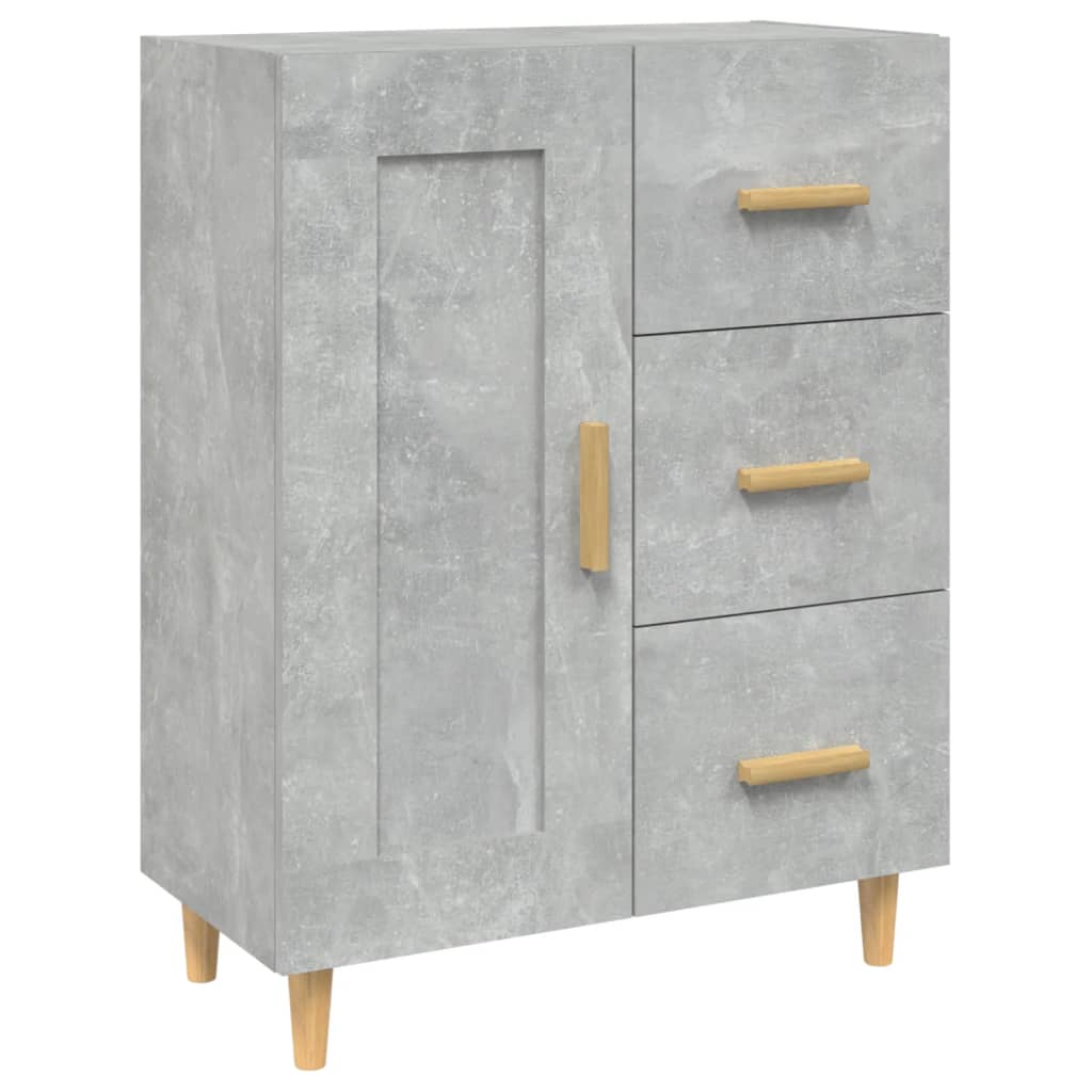 Skjenk betonggrå 69,5x34x90 cm konstruert tre