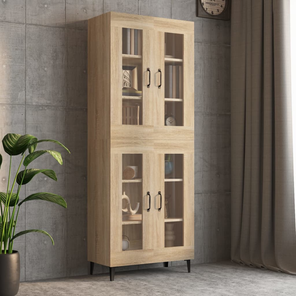 Hengende veggskap sonoma eik 69,5x34x90 cm