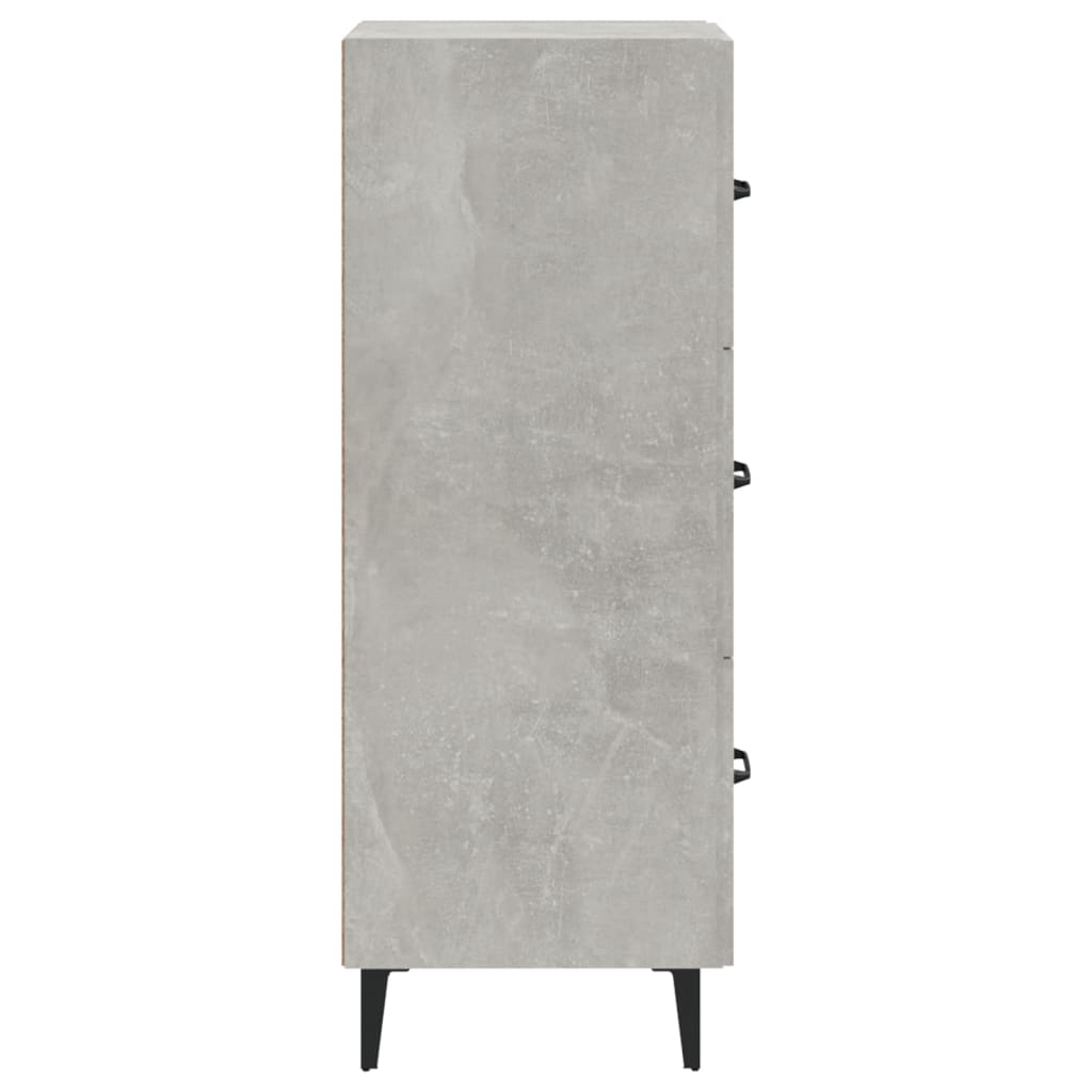 Skjenk betonggrå 34,5x34x90 cm konstruert tre