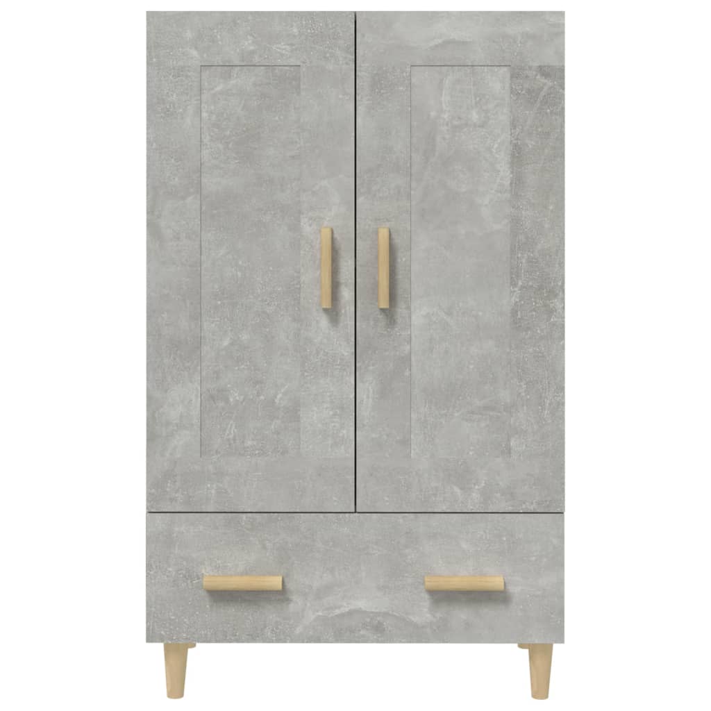 Highboard betonggrå 70x31x115 cm konstruert tre