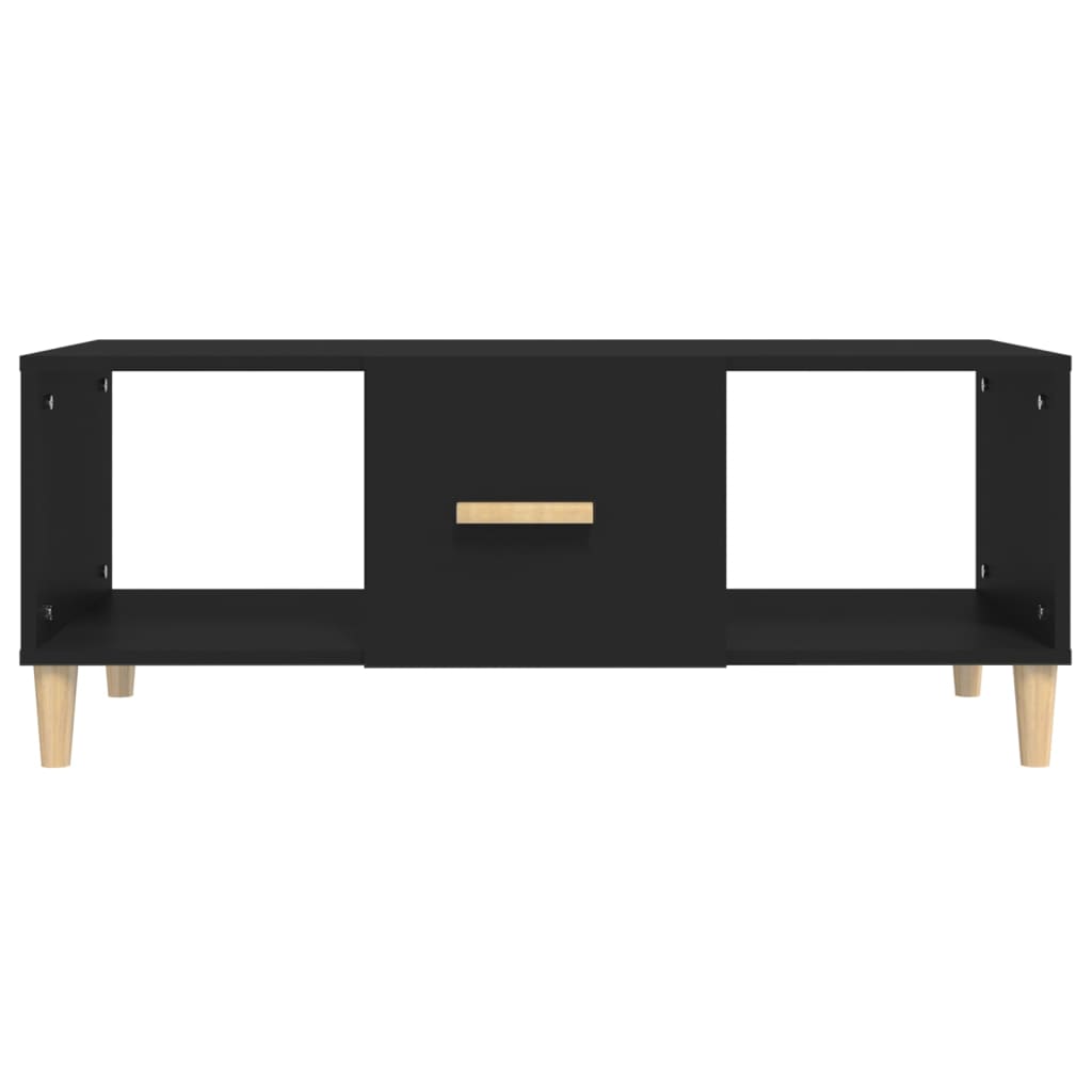 Salongbord svart 102x50x40 cm konstruert tre